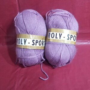 2 Skeins Roly Sport by William Unger - Light Mauve